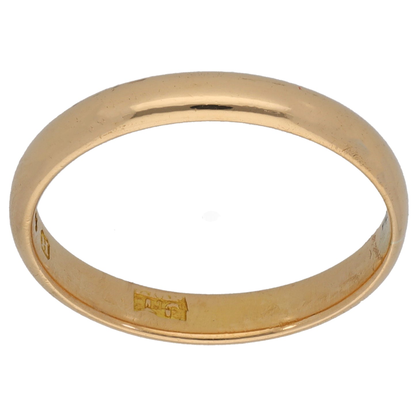 18ct Gold Plain Wedding Ring Size R