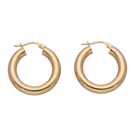 New 9ct Gold Hoop Earrings
