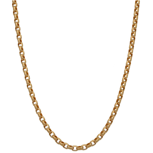 9ct Gold Belcher Chain 18"