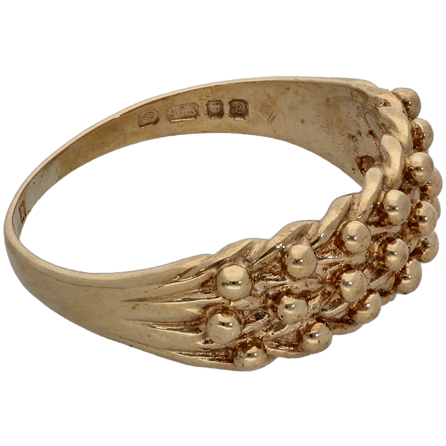 9ct Gold Keeper Ring Size M