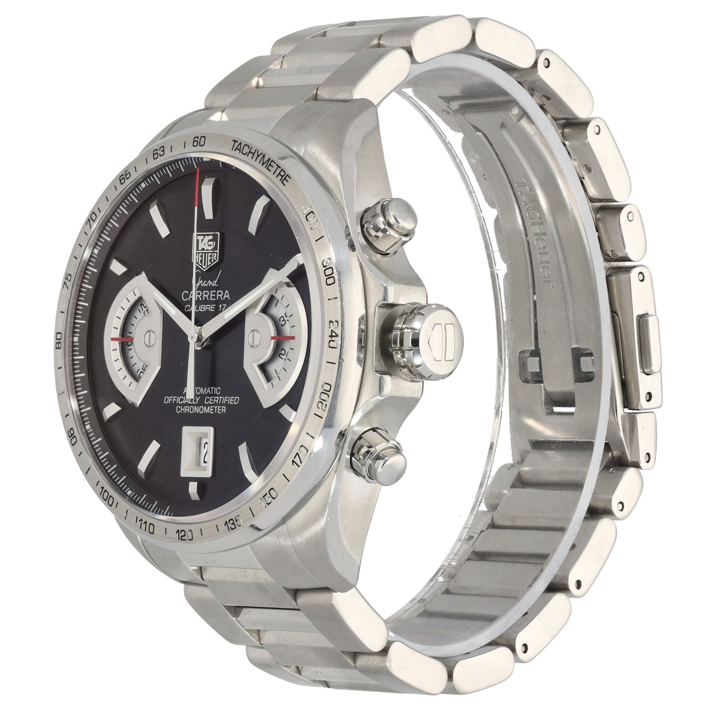 Tag Heuer Grand Carrera CAV511A 43mm Stainless Steel Watch