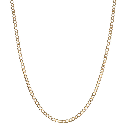 9ct Gold Curb Chain 18"