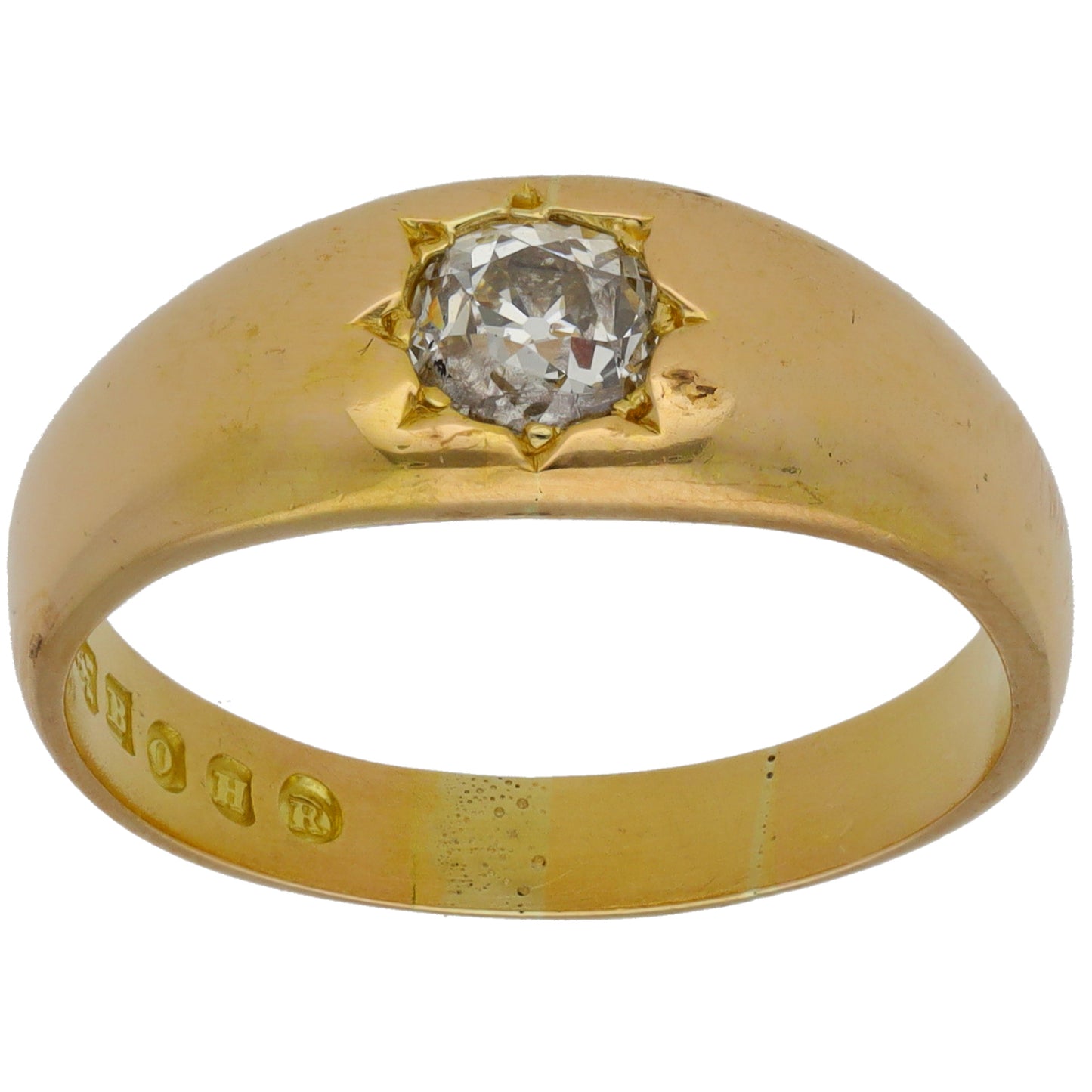 18ct Gold 0.67ct Diamond Solitaire Ring Size V