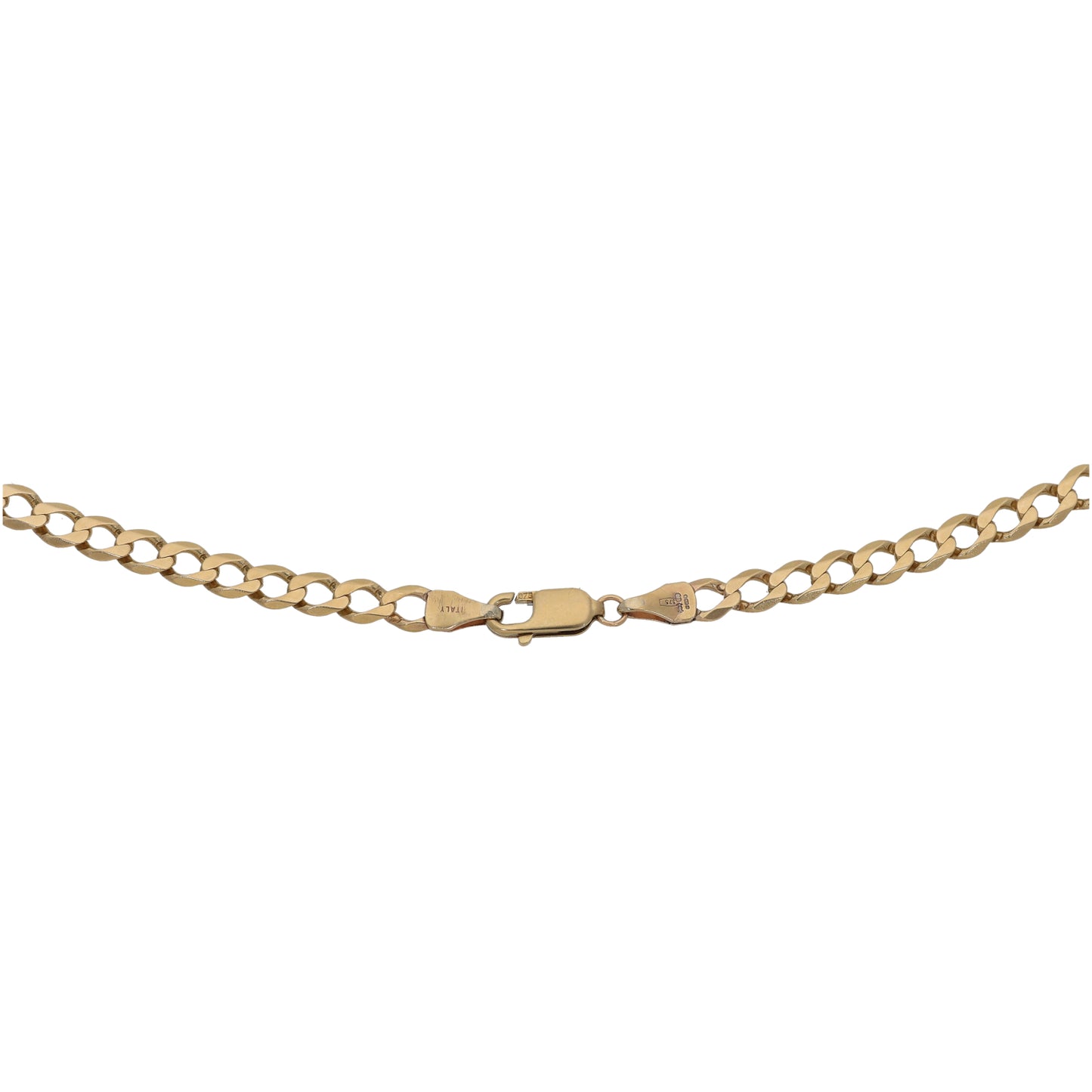 9ct Gold Curb Chain 22"