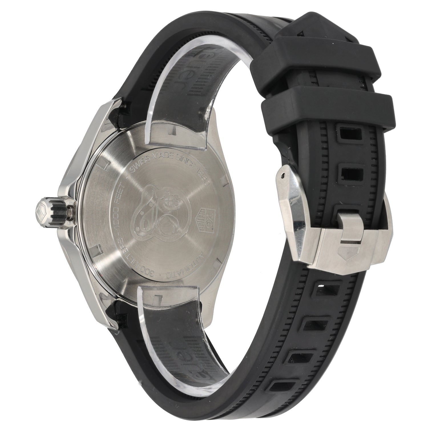 Tag heuer selling rubber strap for aquaracer 41mm