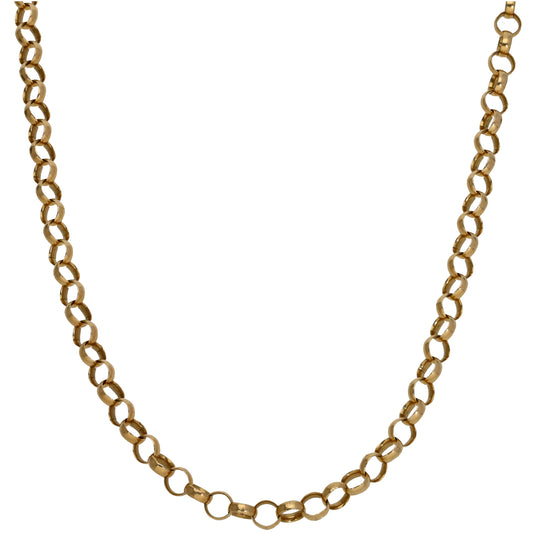9ct Gold Belcher Chain 22"