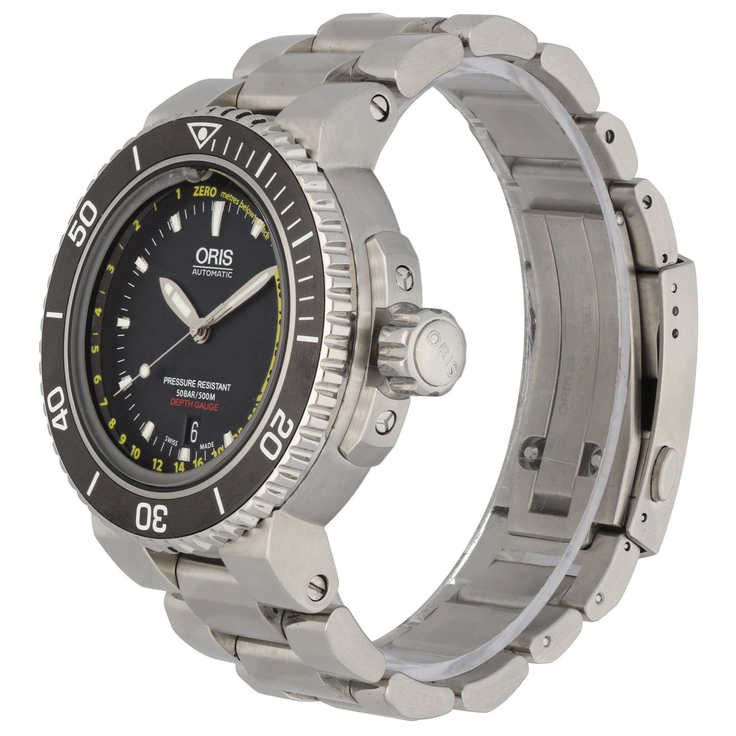 Oris Aquis Depth Gauge 7675 46mm Stainless Steel Watch