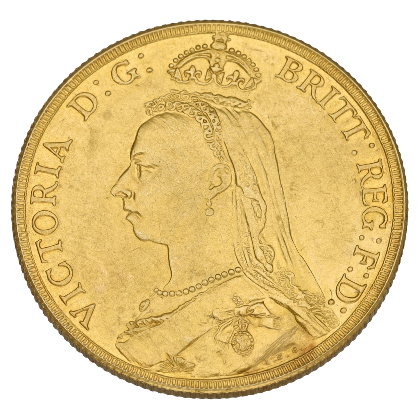 22ct Gold Queen Victoria Double Sovereign Coin 1887