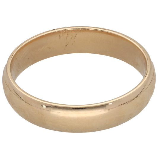9ct Gold Plain Wedding Ring Size V