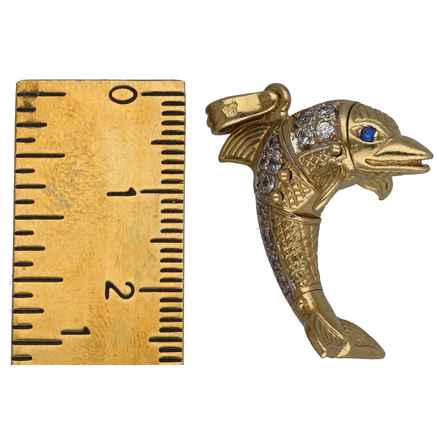 9ct Gold Imitation Dolphin Pendant