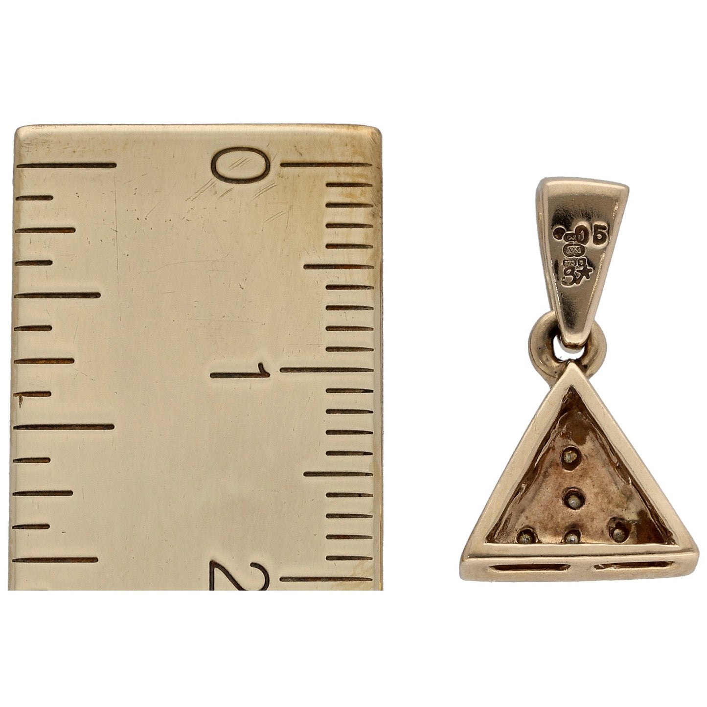 9ct Gold 0.05ct Diamond Alternative Pendant