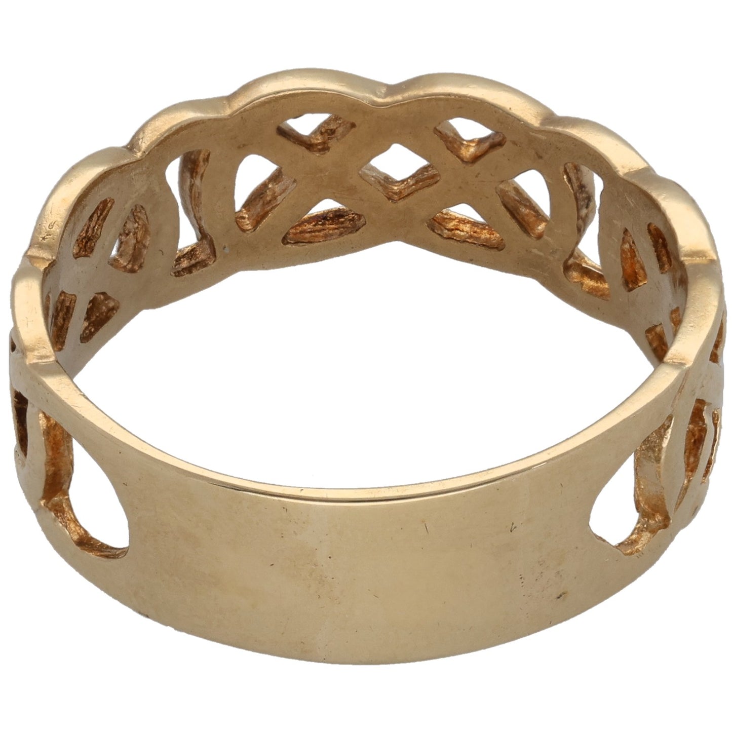 9ct Gold Shaped Wedding Ring Size Y