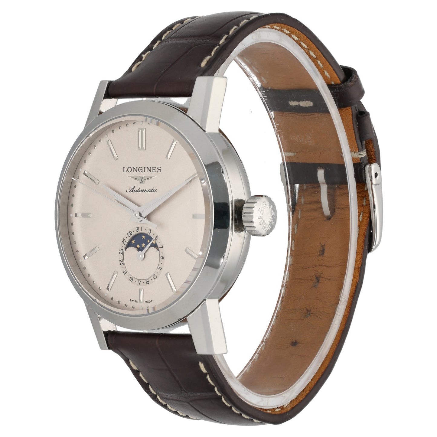 Longines Heritage 1832 Moonphase L4.826.4 40mm Stainless Steel Watch