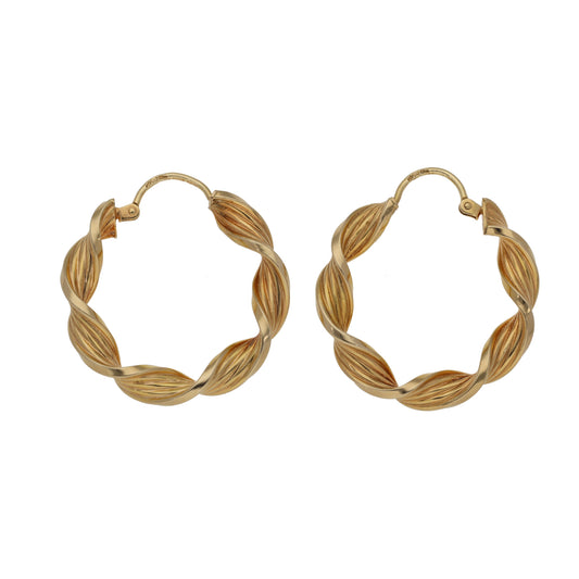 9ct Gold Hoop Earrings