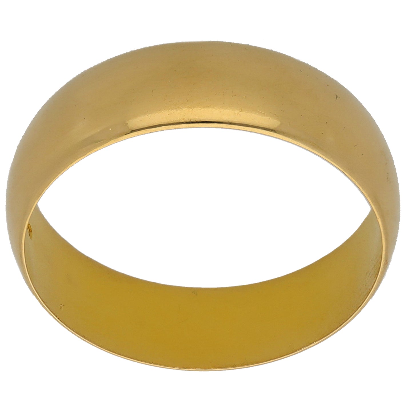 18ct Gold Plain Wedding Ring Size W