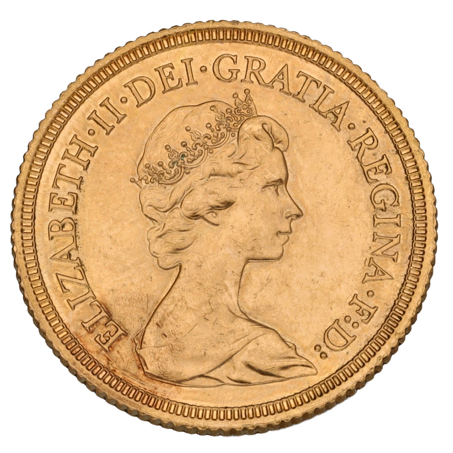 22ct Gold Queen Elizabeth II Full Sovereign Coin 1974