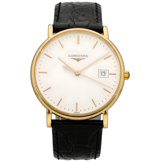 Longines Presence L4 743 6 33.5mm Gold Watch