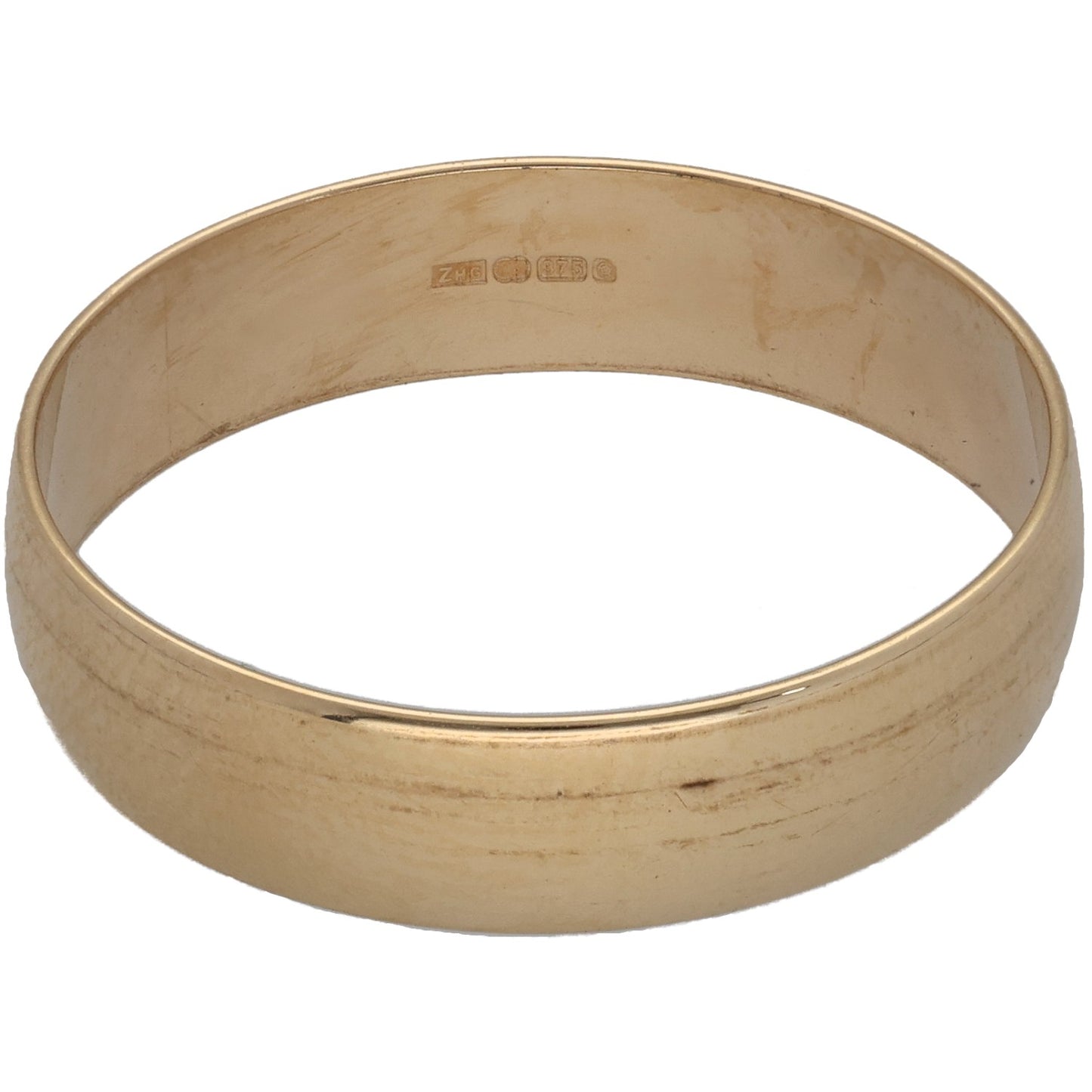 9ct Gold Plain Wedding Ring Size W
