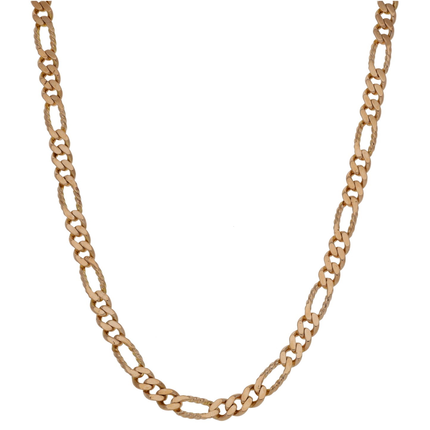 9ct Rose Gold Figaro Chain 20"