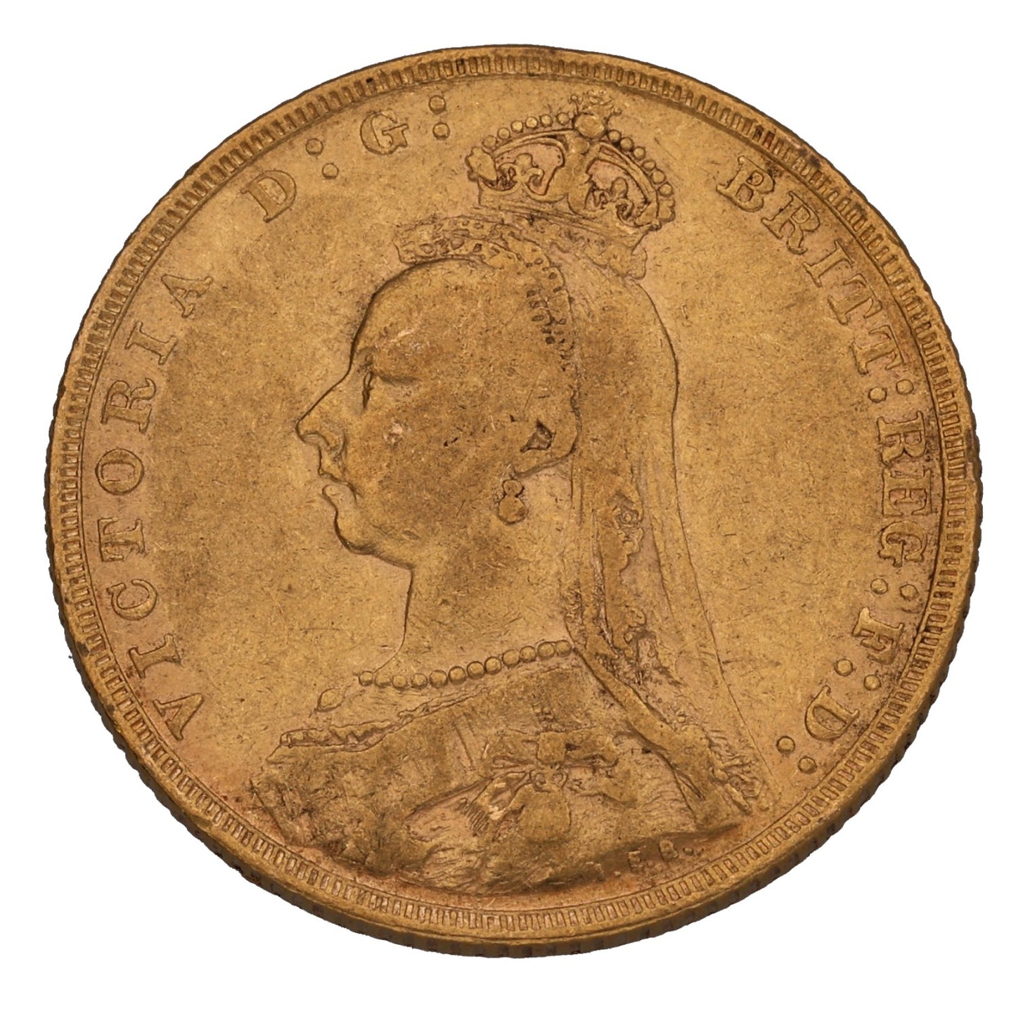 22ct Gold Queen Victoria Full Sovereign Coin 1890
