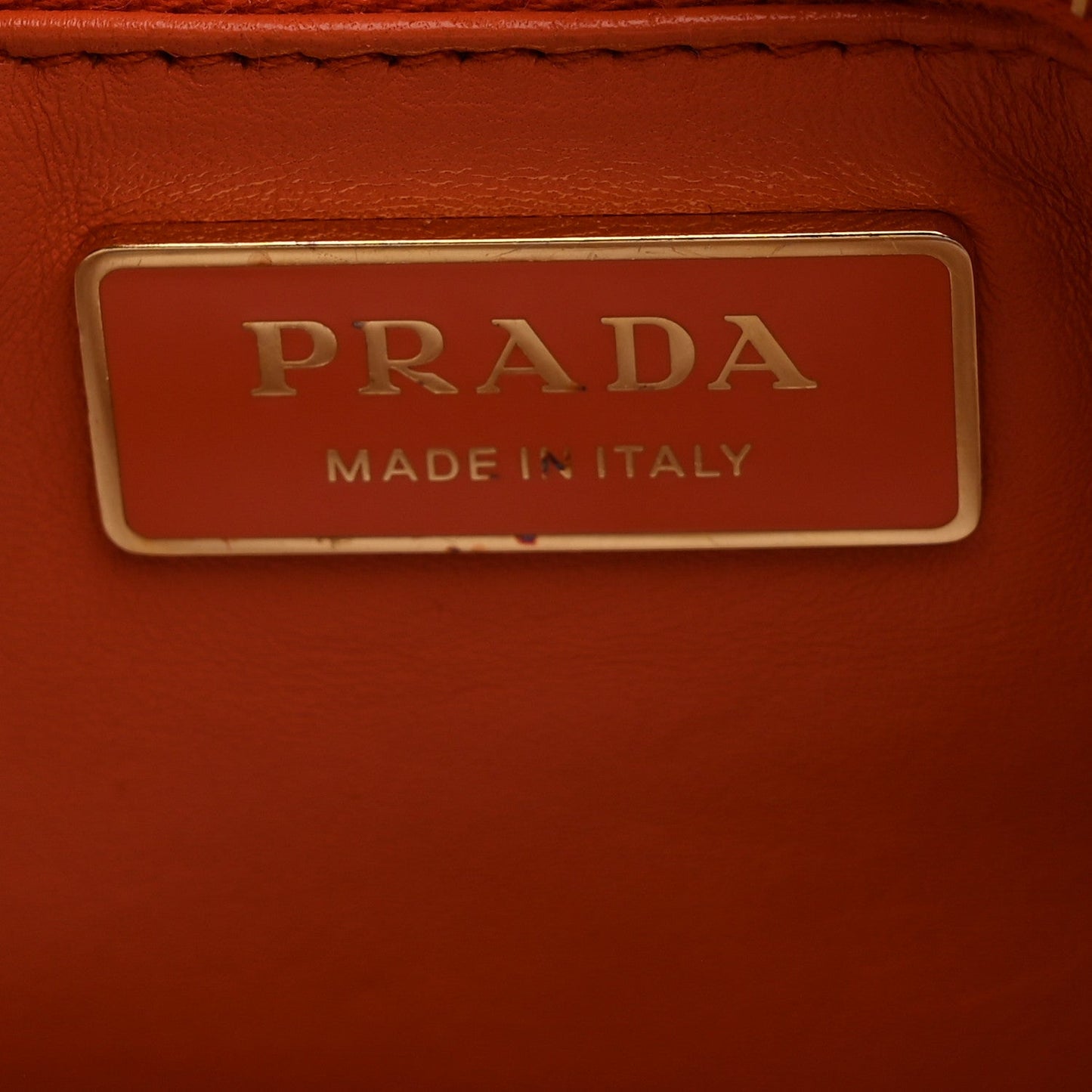Prada System Patchwork Nappa Leather Bag - Arancio
