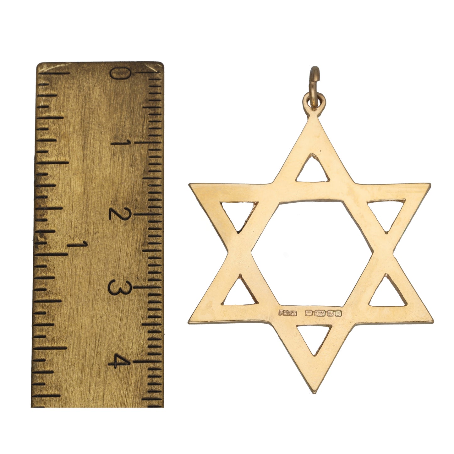 9ct Gold Star of David Pendant