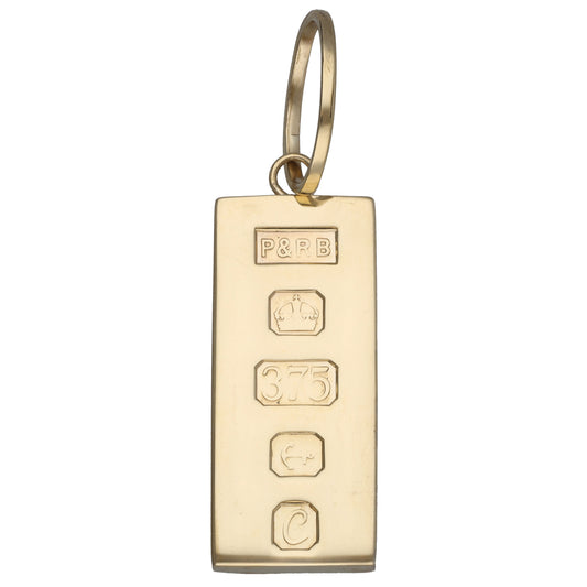 9ct Gold Ingot Pendant