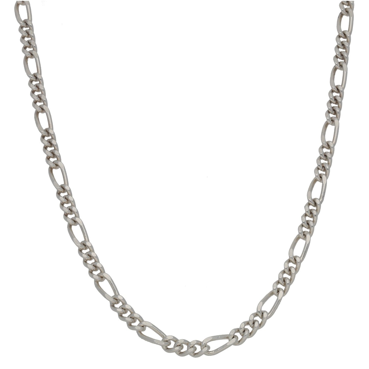 Sterling Silver Figaro Chain 24"