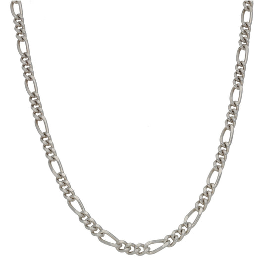 Sterling Silver Figaro Chain 24"