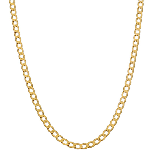 9ct Gold Curb Chain 19"