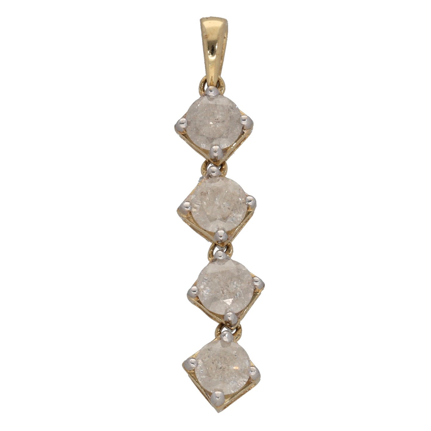 9ct Gold 1.00ct Diamond Dress/Cocktail Pendant