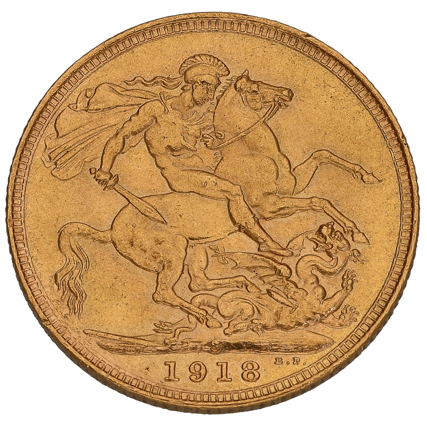 22ct Gold King George V Full Sovereign Coin 1918