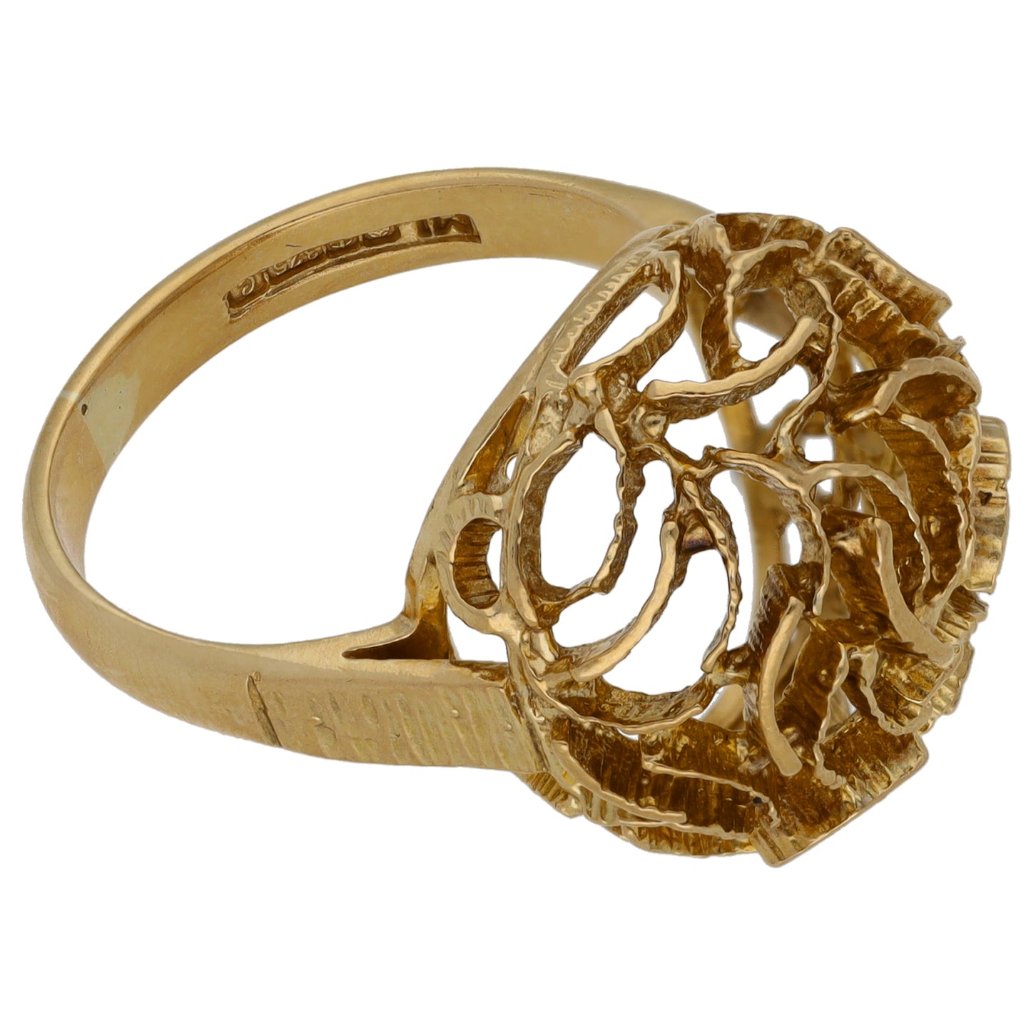 9ct Gold Dress/Cocktail Ring Size O