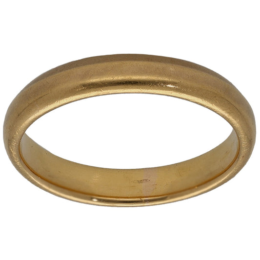22ct Gold Plain Wedding Ring Size K