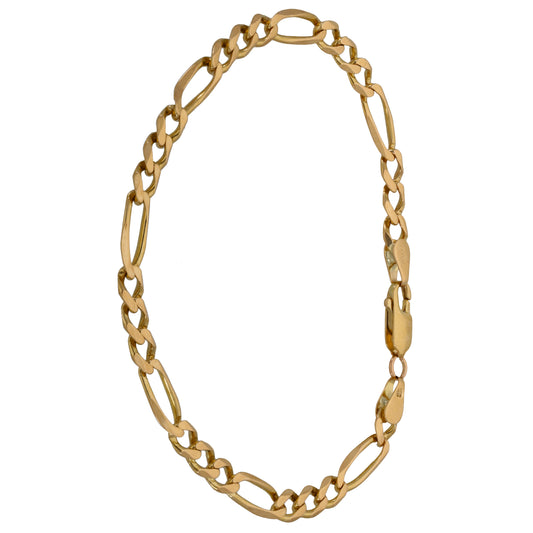 9ct Gold Figaro Bracelet