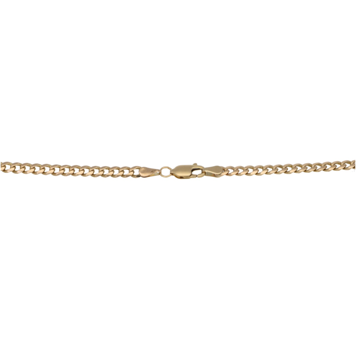9ct Gold Curb Chain 18"
