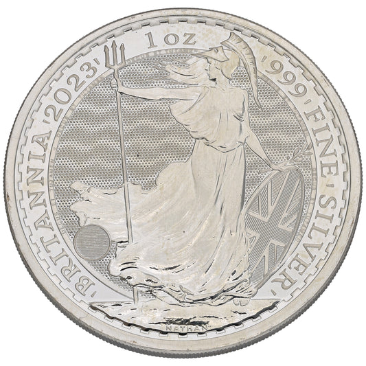 Fine Silver Queen Elizabeth II 1 OZ Britannia Coin 2023