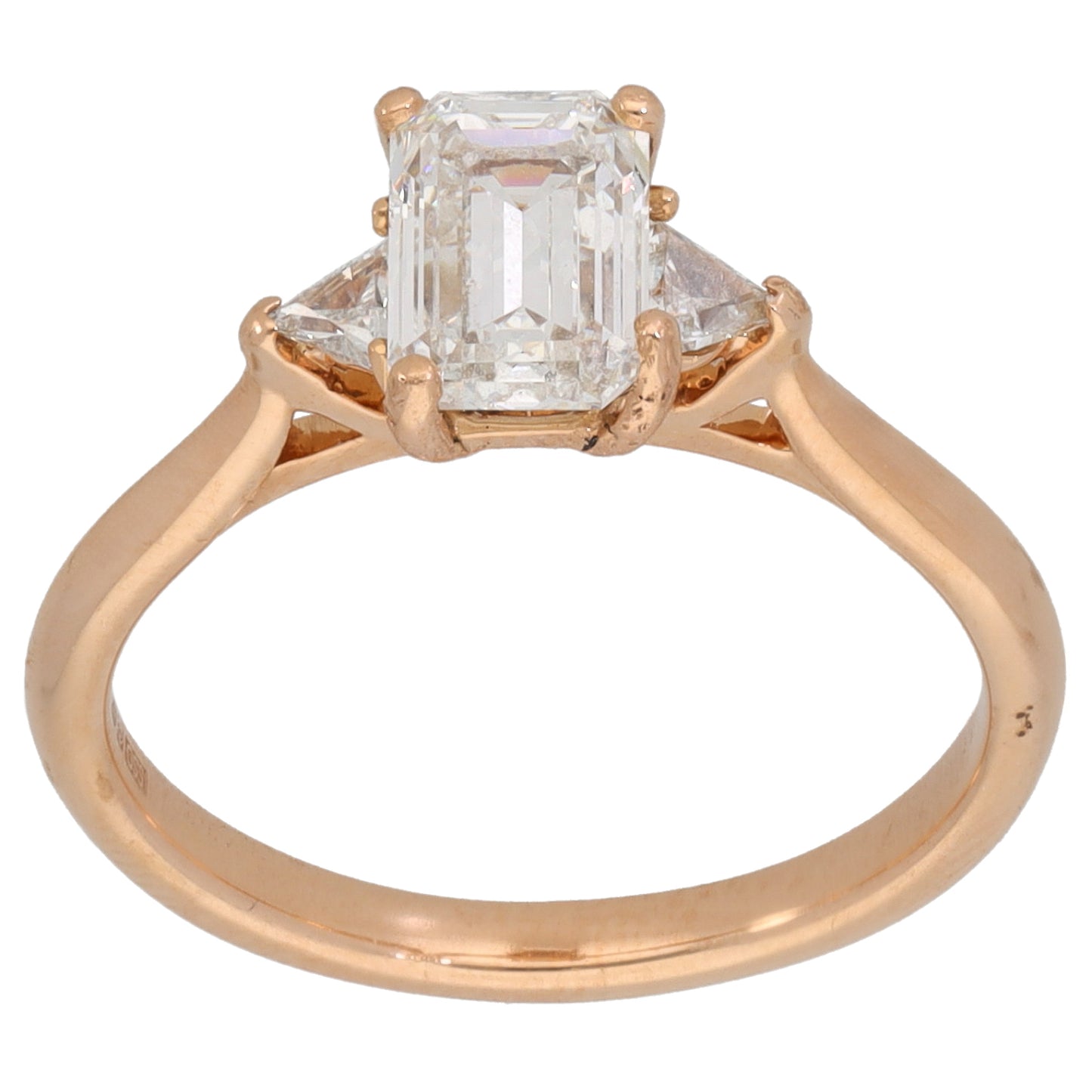 18ct Rose Gold 1.03ct Laboratory-Grown Diamond Dress/Cocktail Ring Size L