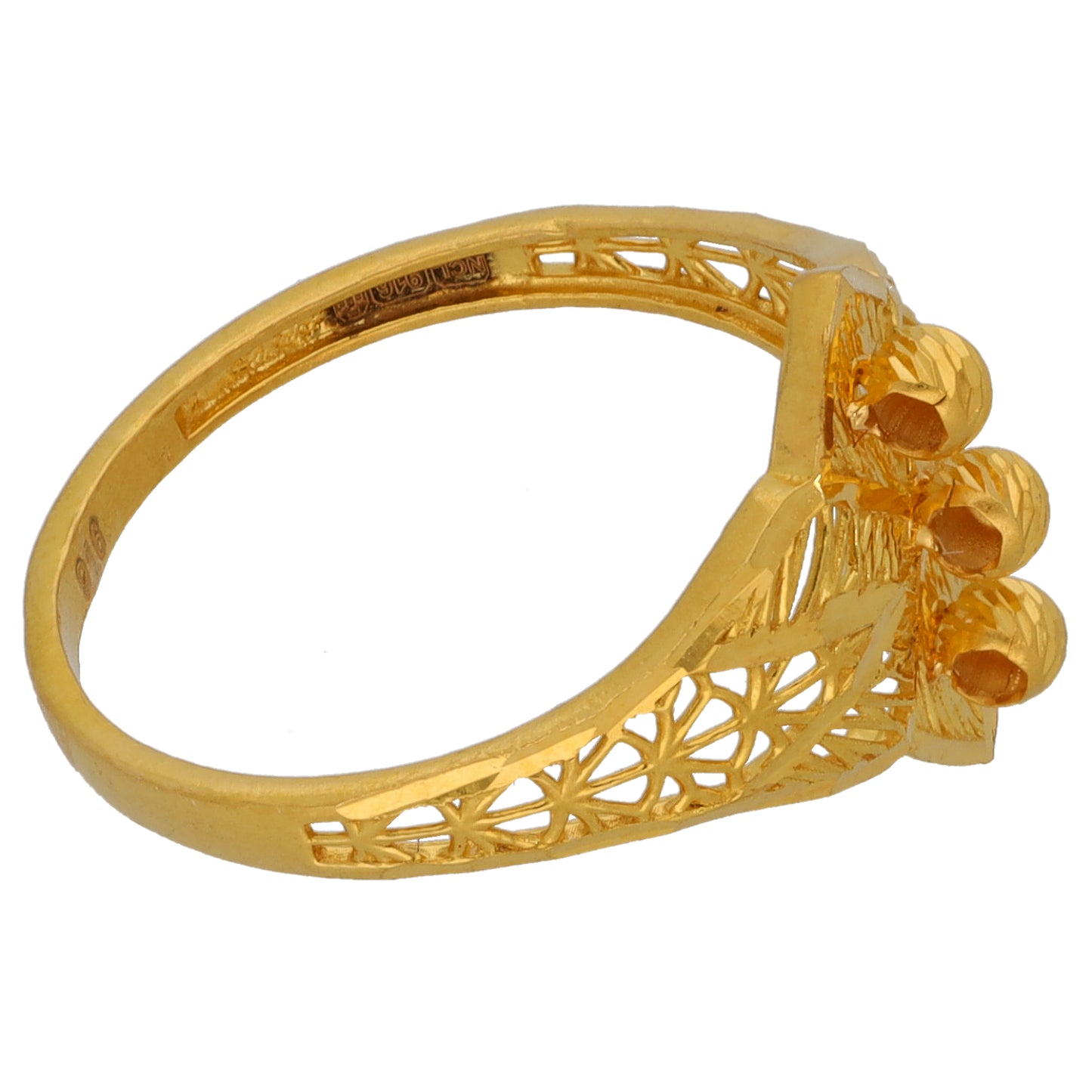 New 22ct Gold Filigree Ring Size M