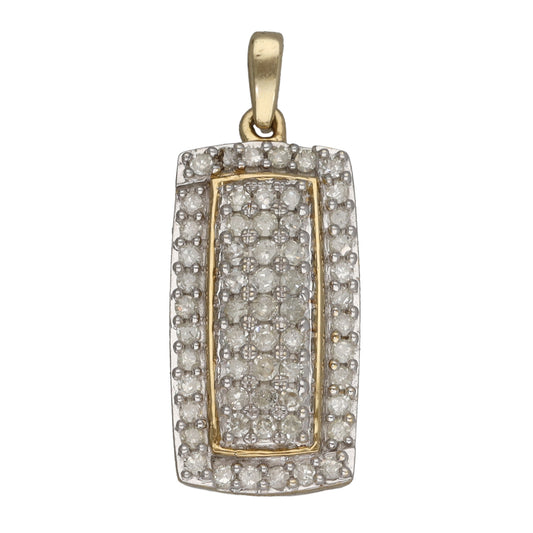 9ct Gold 0.59ct Diamond Dress/Cocktail Pendant