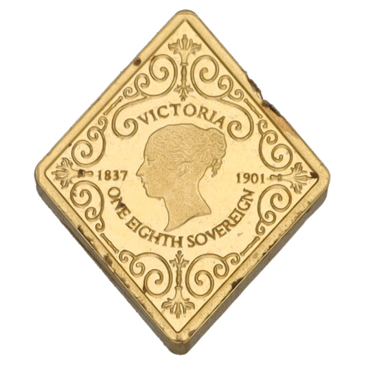 22ct Gold Queen Victoria 125th Diamond Jubilee Anniversary Eighth Sovereign Coin 2022