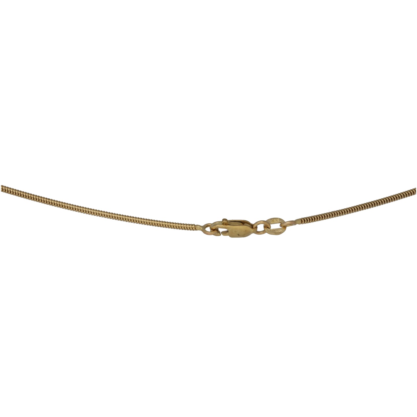 9ct gold link chain with spring-ring clasp for pendant necklace