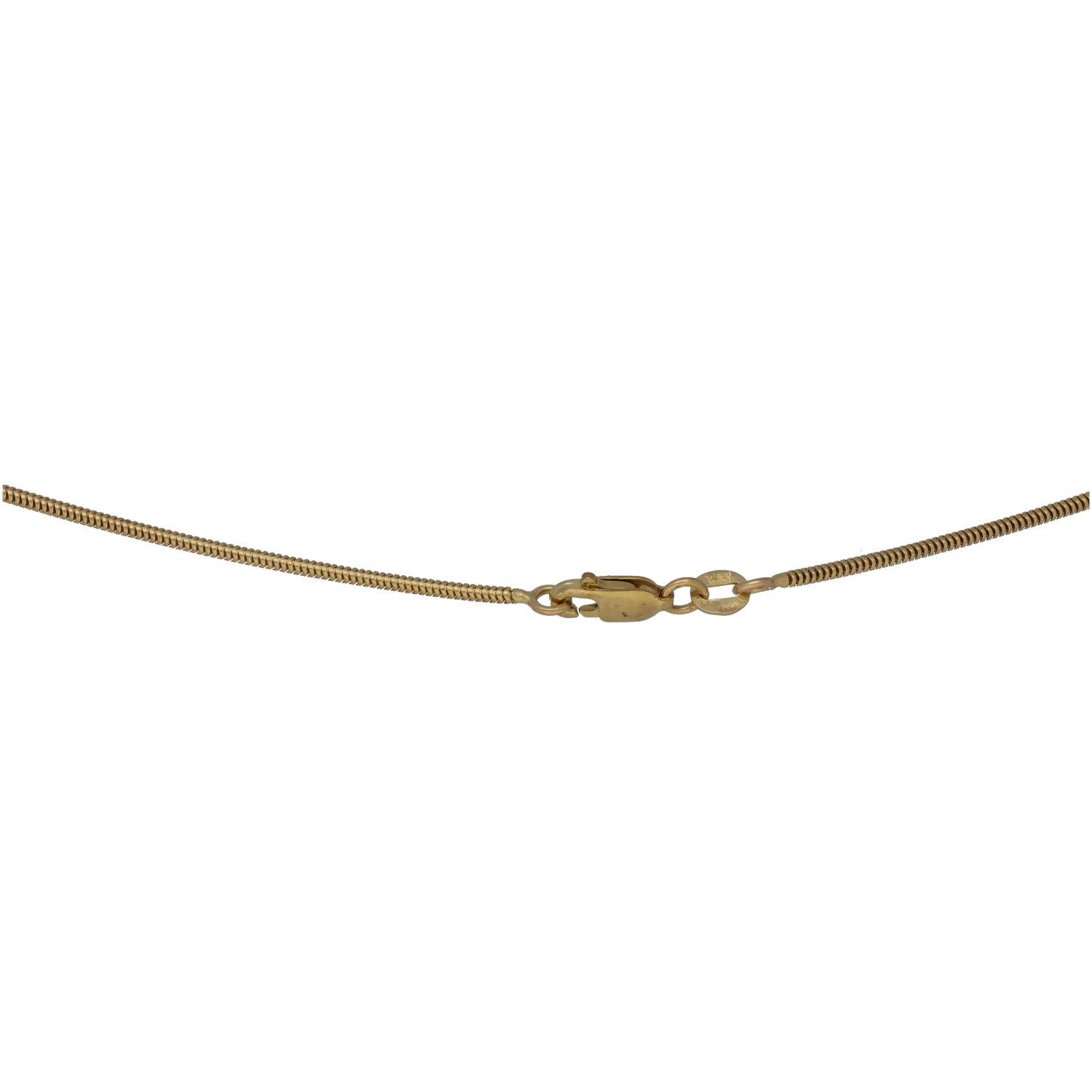 9ct gold link chain with spring-ring clasp for pendant necklace
