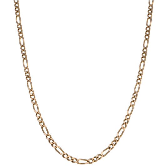 9ct Gold Figaro Chain 22"