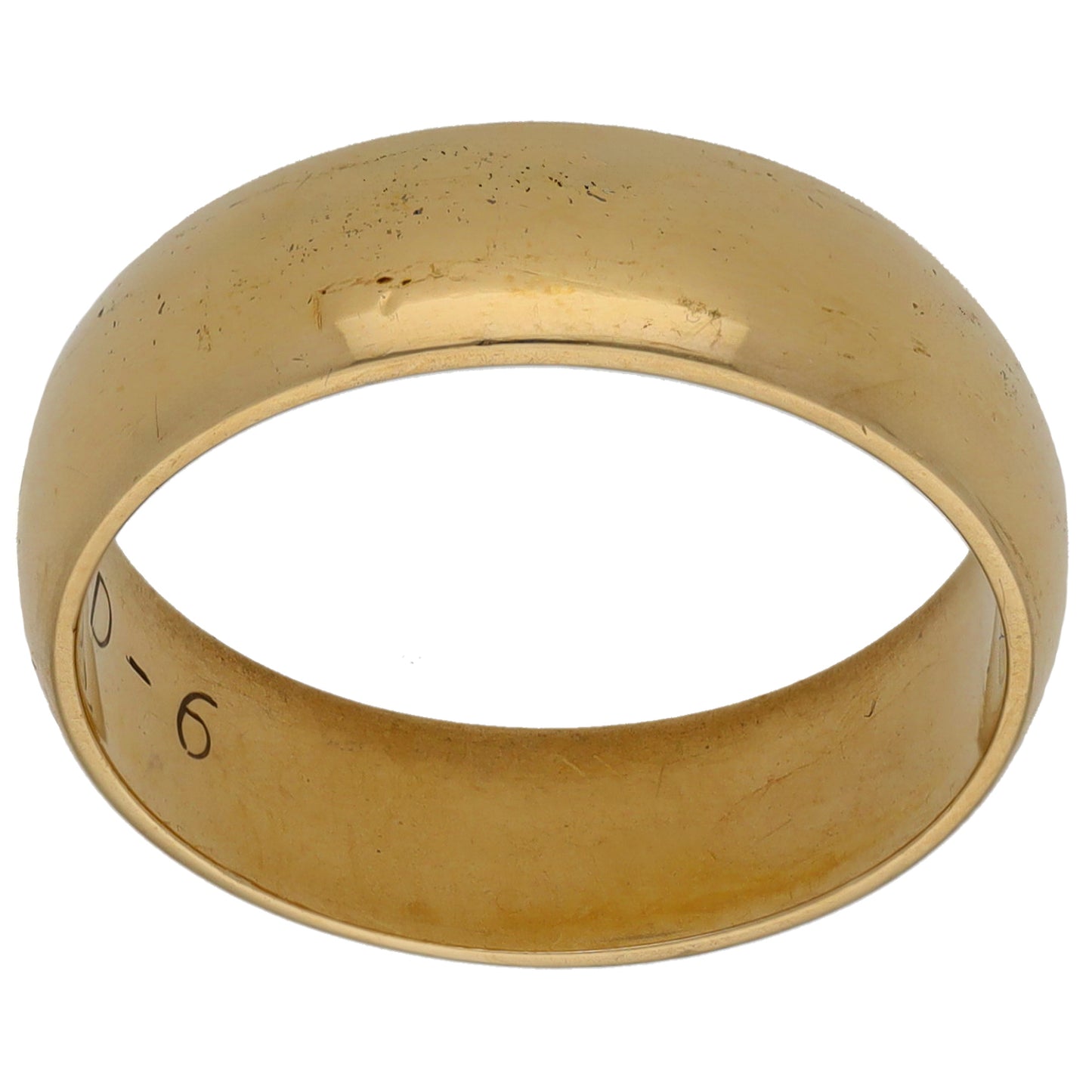 9ct Gold Plain Wedding Ring Size R