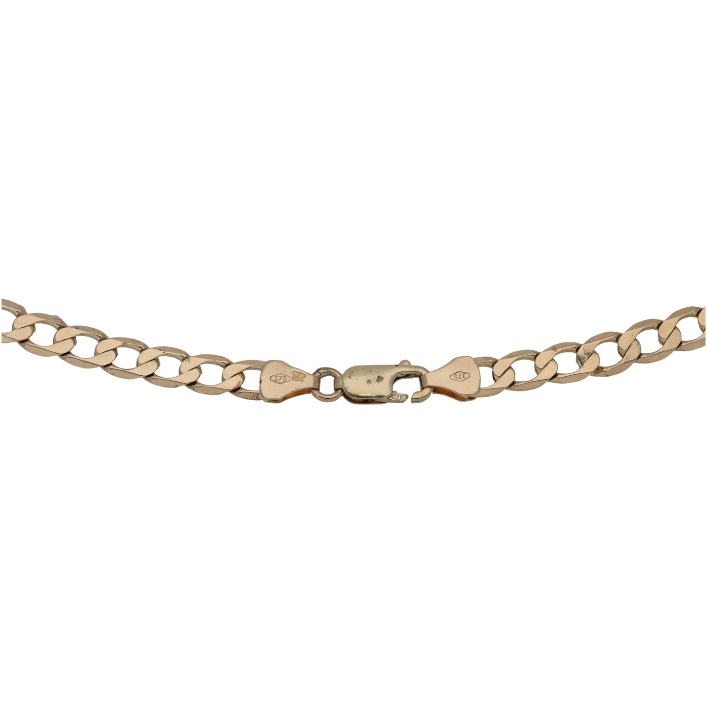 9ct Gold Curb Chain 18"