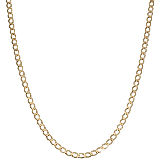 9ct Gold Curb Chain 18"