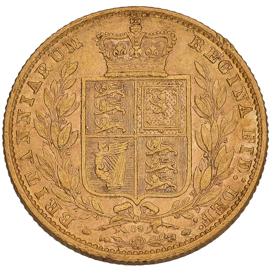 22ct Gold Queen Victoria Full Sovereign Coin 1870