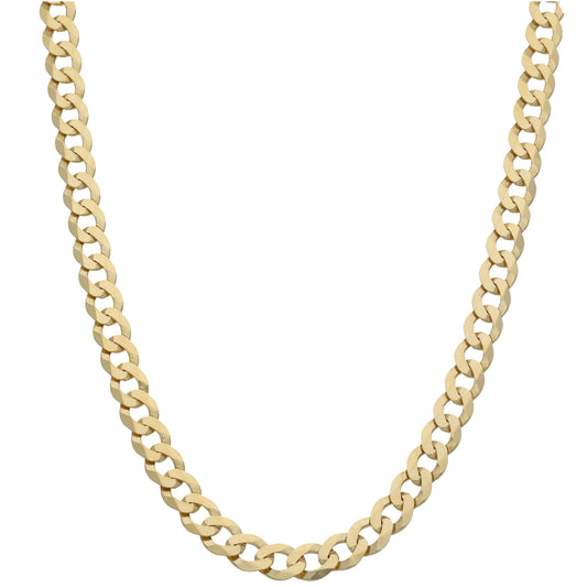 9ct Gold Curb Chain 22"