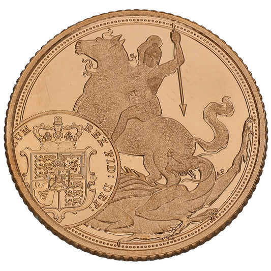 22ct Gold King Charles III Half Sovereign Coin 2025